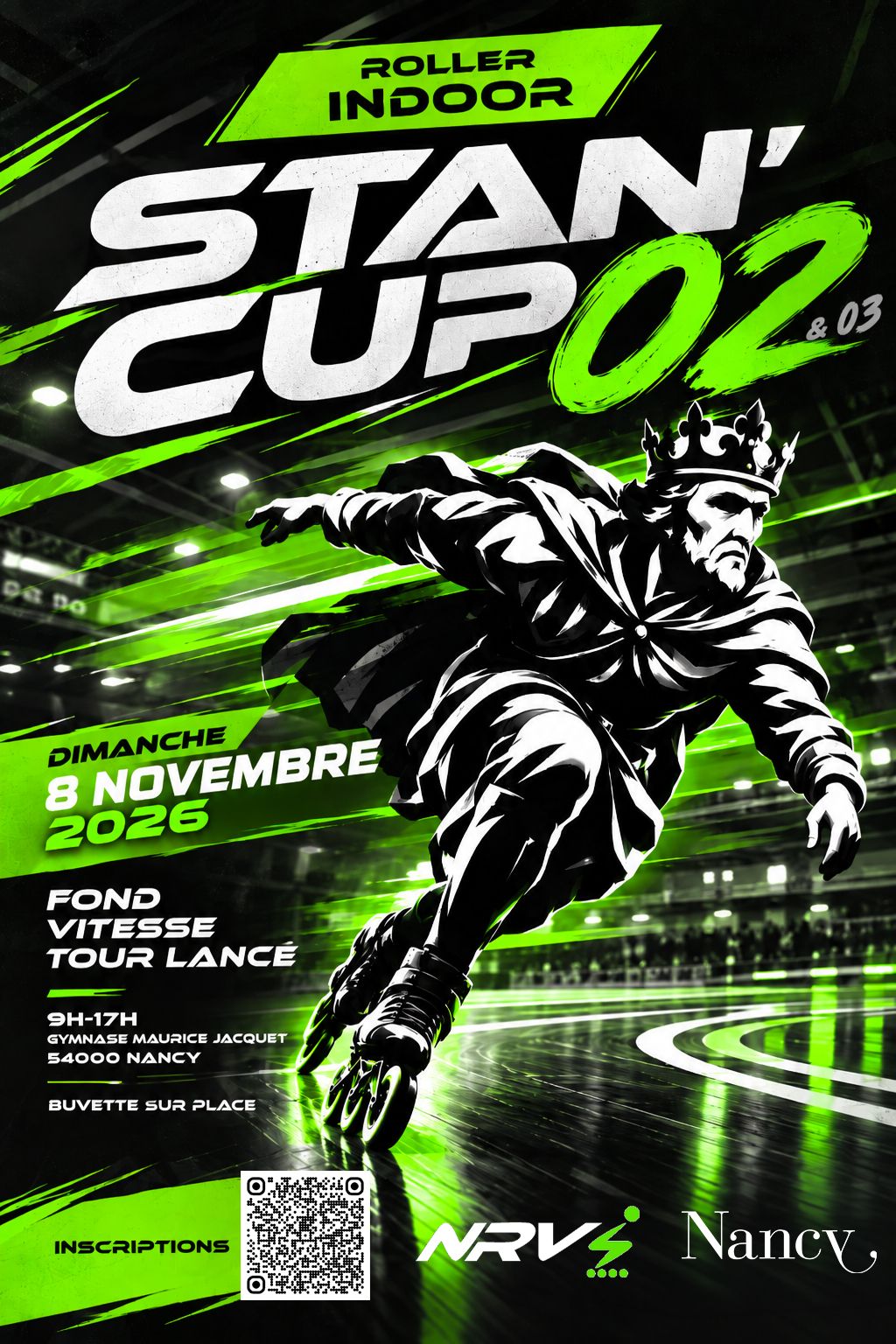 Affiche de la STAN’ CUP 02 et 03, le 8 novembre 2026 au gymnase Maurice Jacquet à Nancy